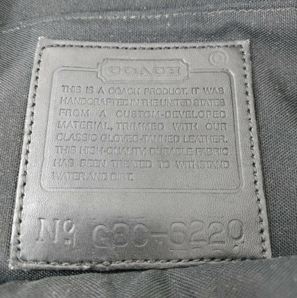 Coach Almost Vintage Neo-Dome Tote Bag Black Neoprene #6220 - Picture 12 of 16